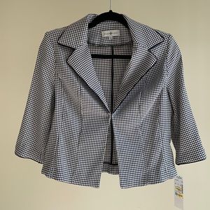 Kate Rosy Black and White Gingham Blazer